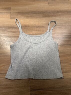 Brandy Melville John Galt Grey Women's Ribbed Tank Top Camisole